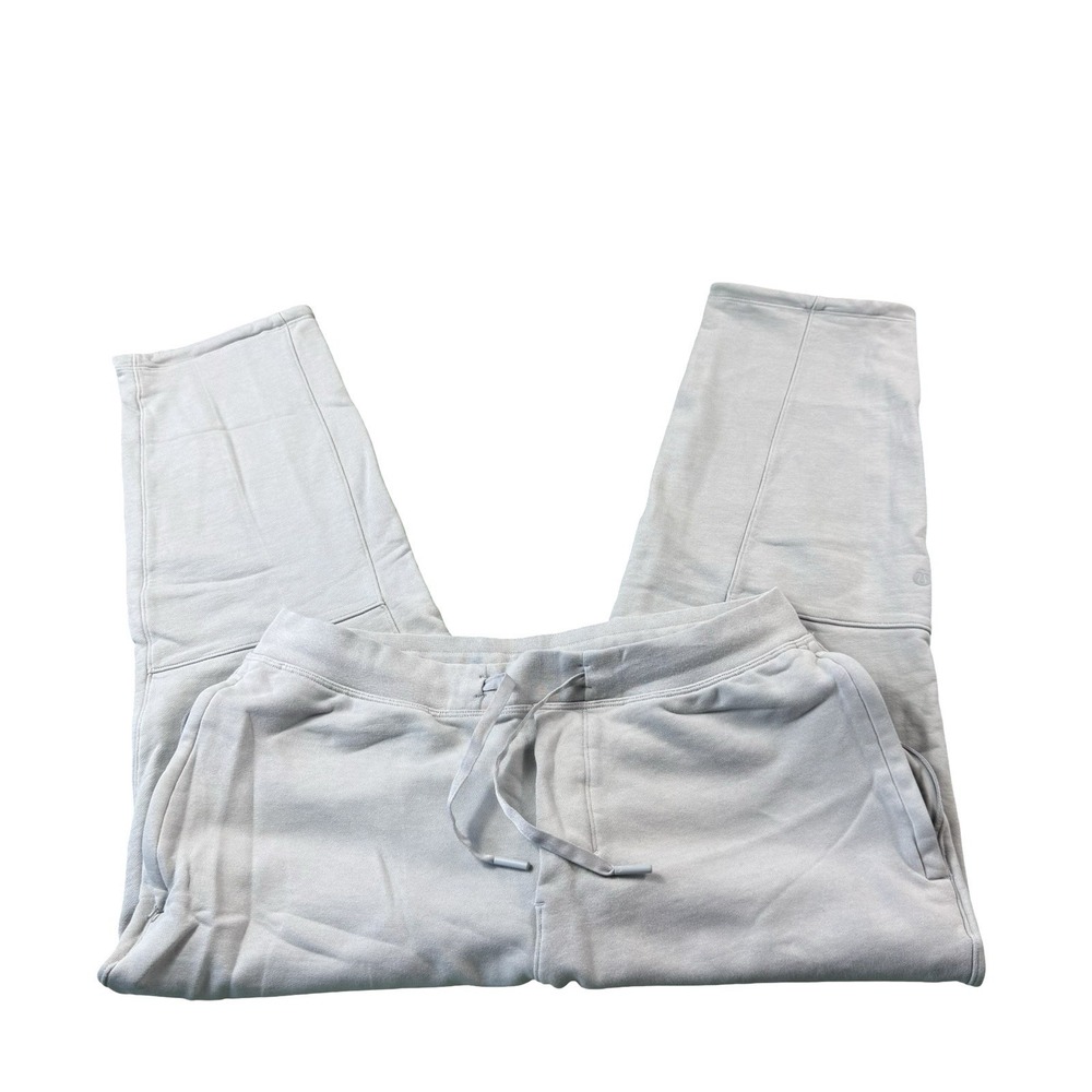 Lululemon French Terry Gray Cotton Blend Mens Sweatpant Size Large